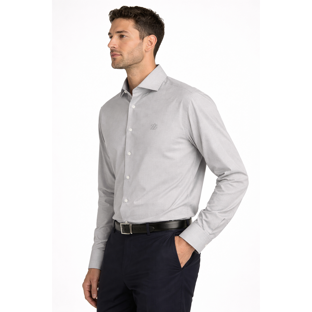 Chemise Zegna - Coton - Gris Perle