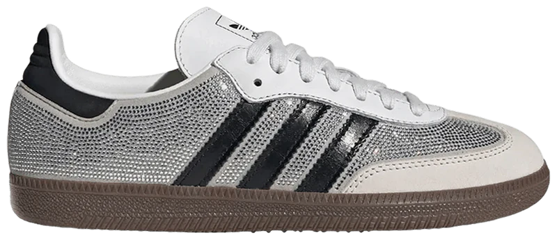 adidas Samba OG Rhinestone Crystal White Silver