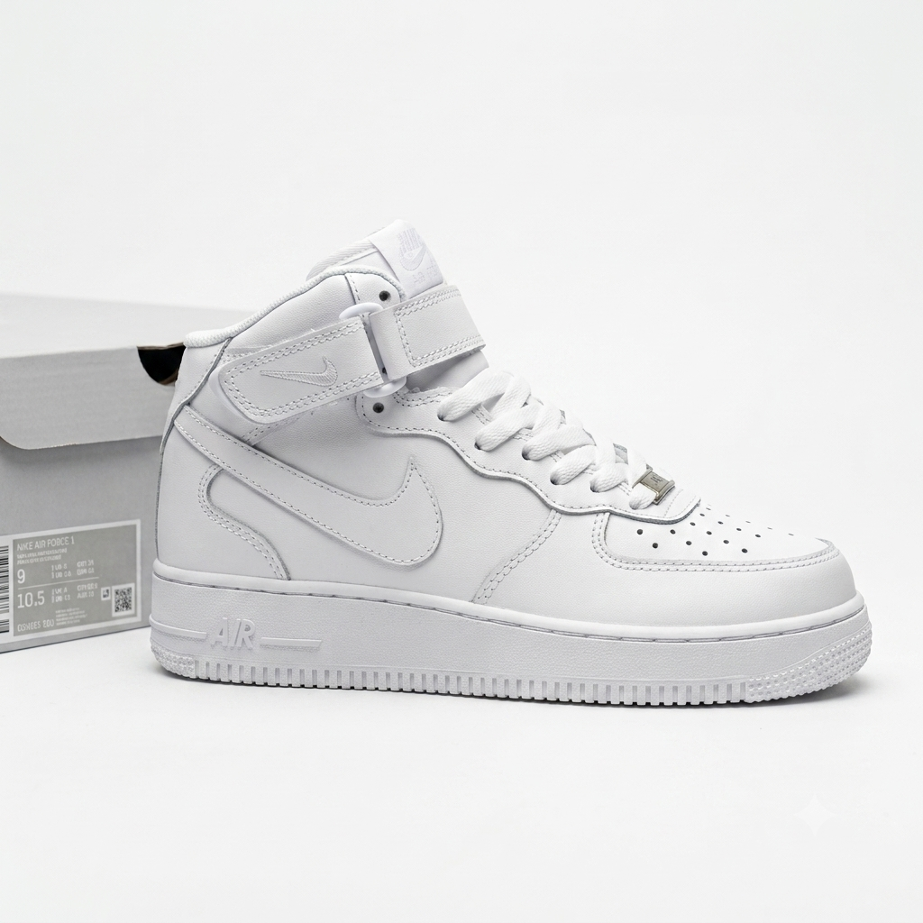 Sneakers High-Top Blanche Classic – Style & Confort