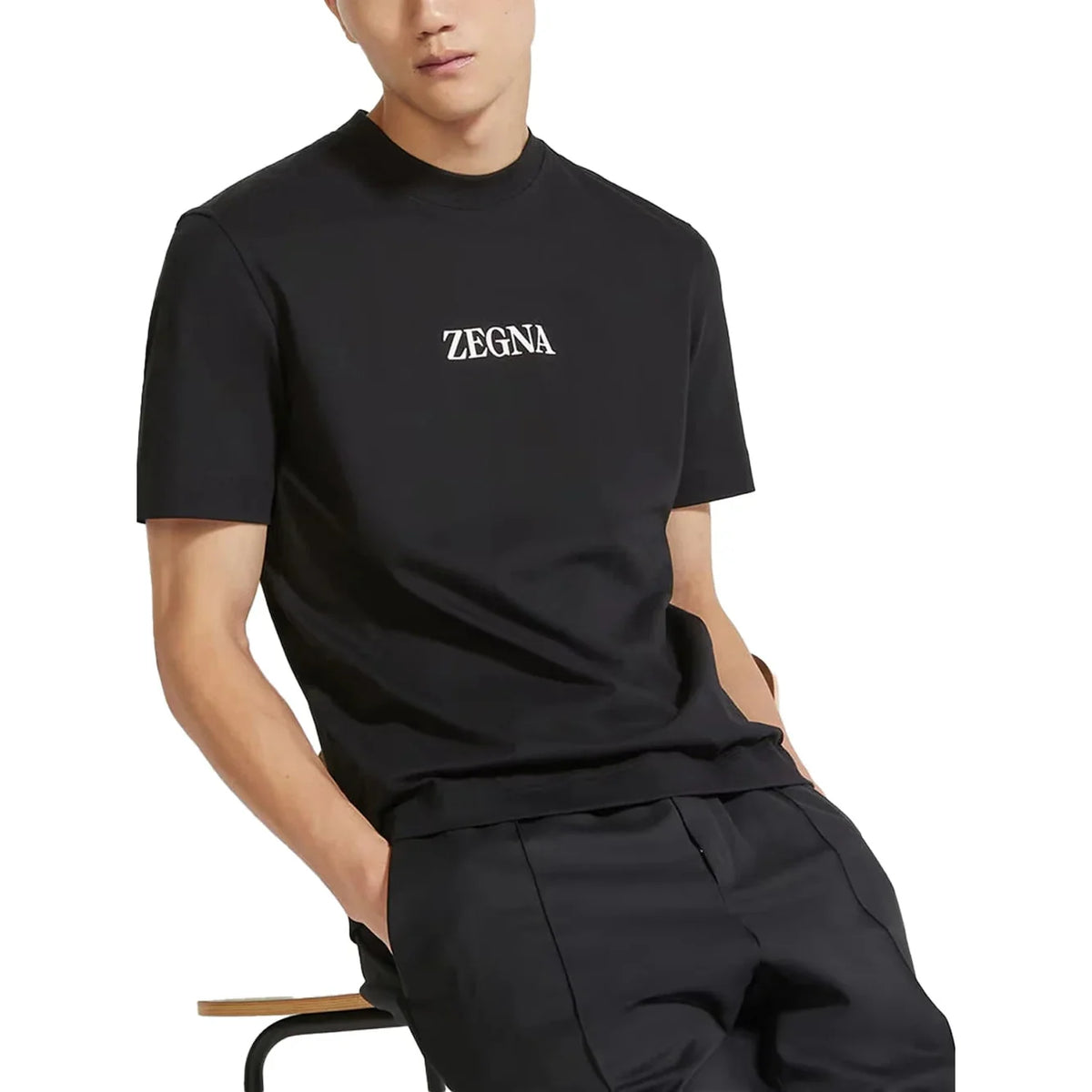 T-Shirt Zegna - Coton - Noir