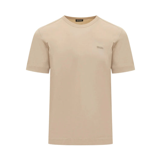 T-Shirt Zegna - Coton - Beige