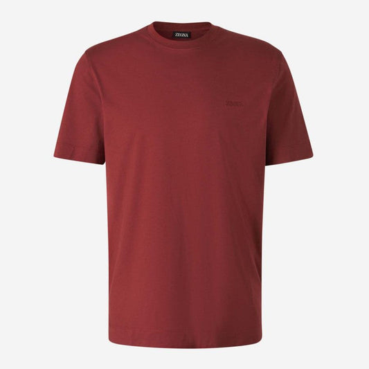 T-Shirt Zegna - Coton - Bordeaux