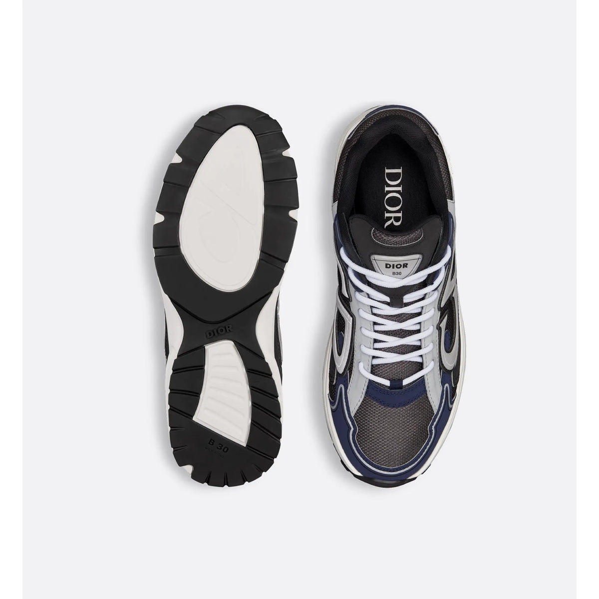 Espadrilles Dior - B30 Countdown - Bleu Marine/Gris