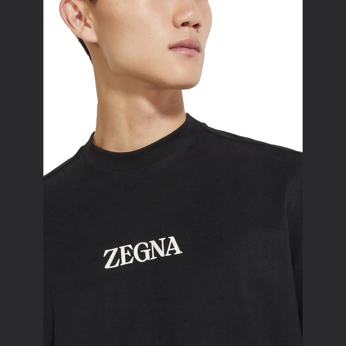 T-Shirt Zegna - Coton - Noir