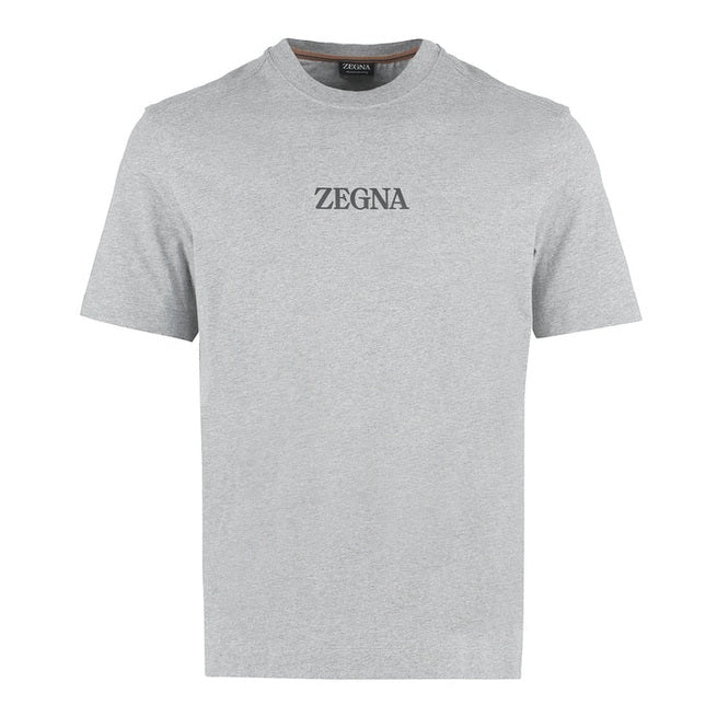 T-Shirt Zegna - Coton - Gris