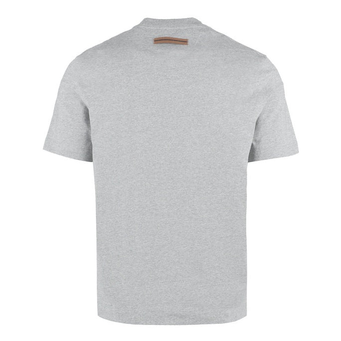 T-Shirt Zegna - Coton - Gris