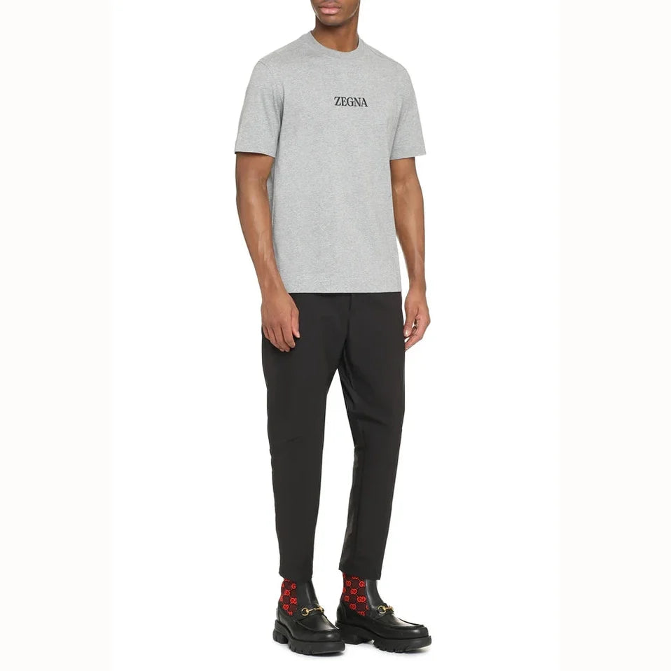 T-Shirt Zegna - Coton - Gris