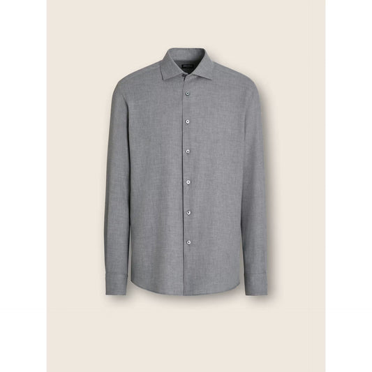 Chemise Zegna - Coton - Gris