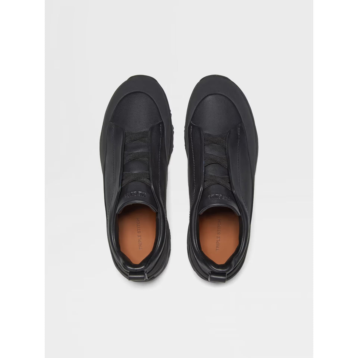 Espadrilles Zegna - Triple Stitch™ - Monte en Cuir et Veau Velours Noir