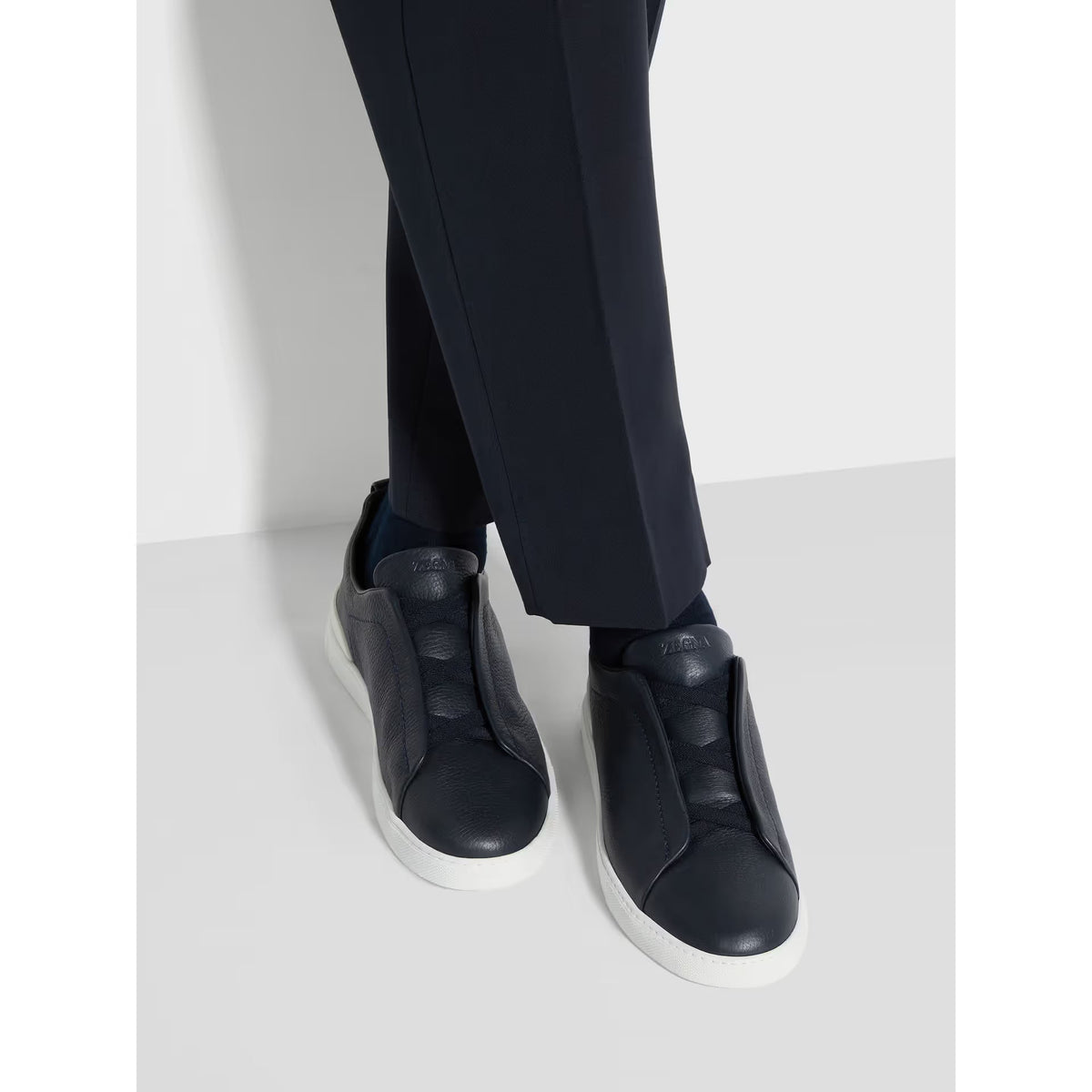 Espadrilles Zegna - Triple Stitch™ SECONDSKIN - Bleu Marine