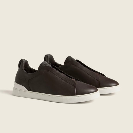 Espadrilles Zegna - - Triple Stitch™ SECONDSKIN - Marron Foncé