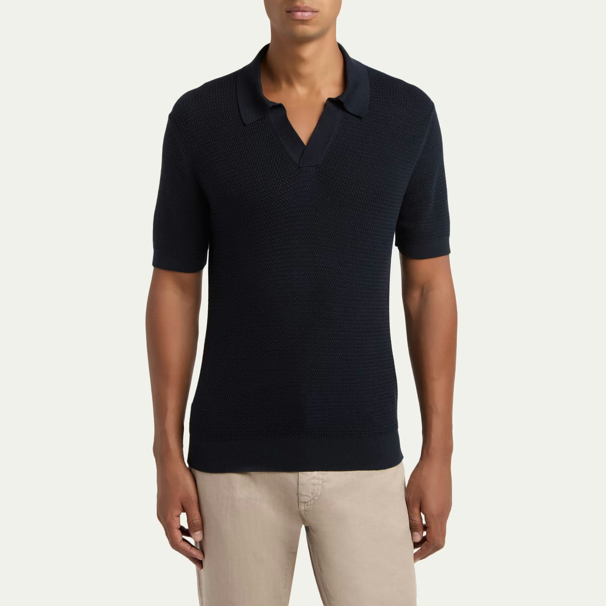 Polo Zegna - Coton - Bleu Marine