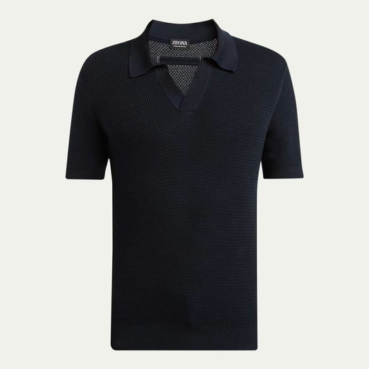 Polo Zegna - Coton - Bleu Marine