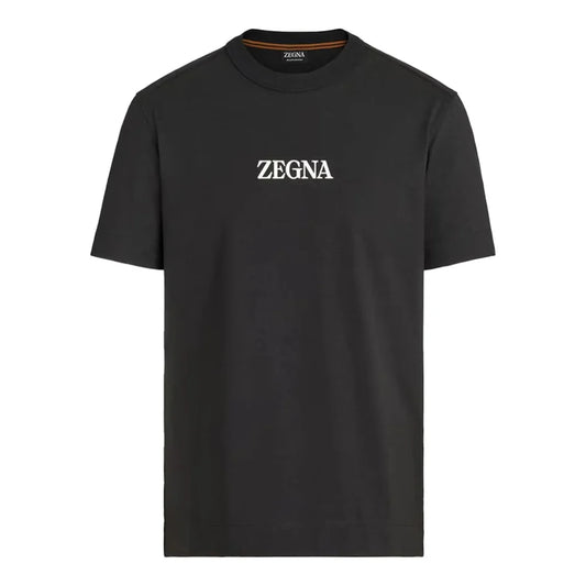 T-Shirt Zegna - Coton - Noir