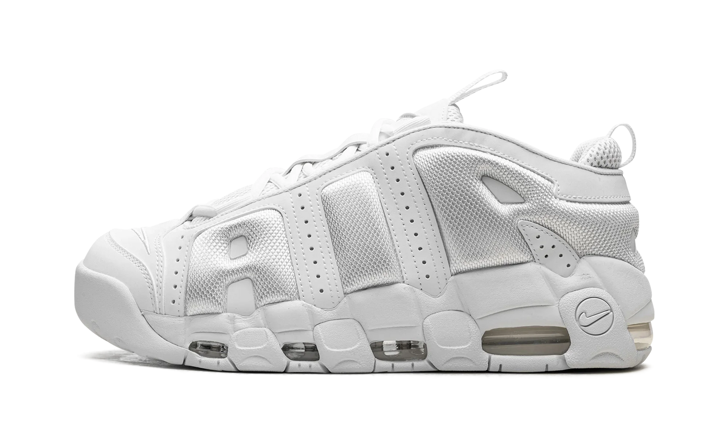 Air More Uptempo Low "triple white"