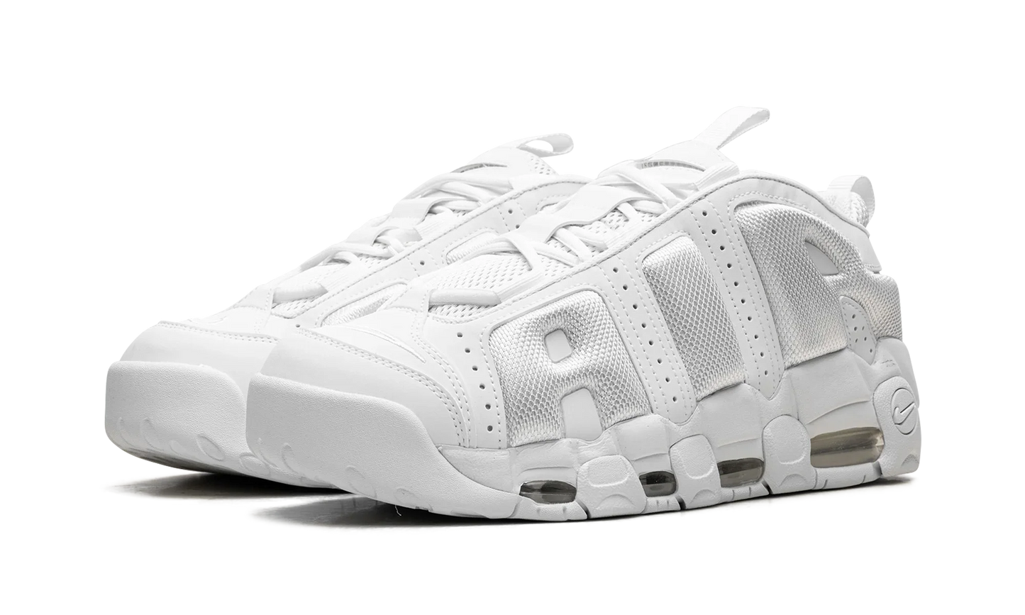 Air More Uptempo Low "triple white"