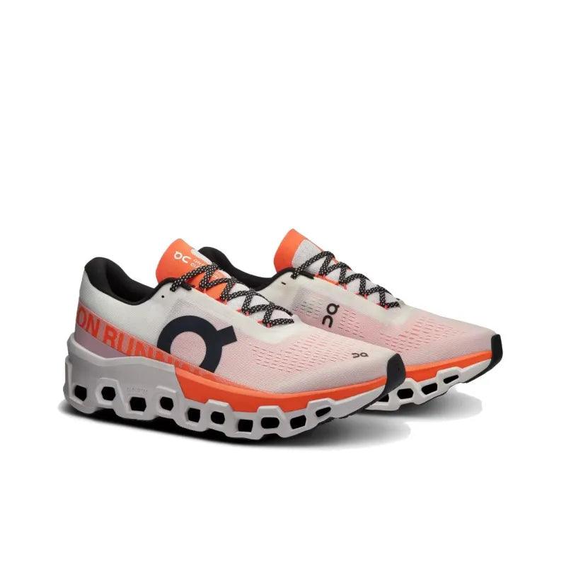 On Running Cloudmonster 2 "White / Flame"