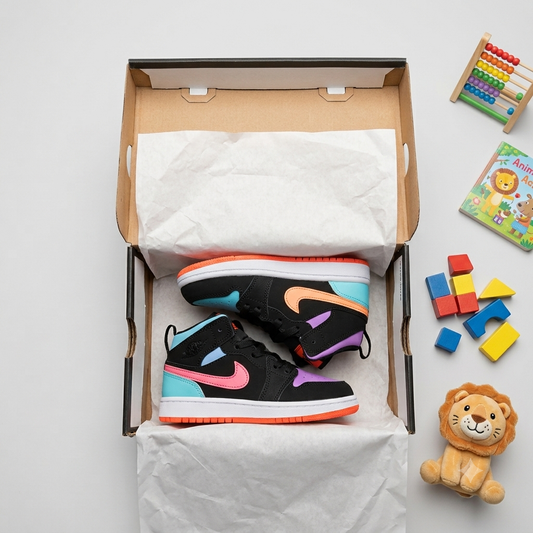 Air Jordan 1 Mid Kids "Multi-Color"