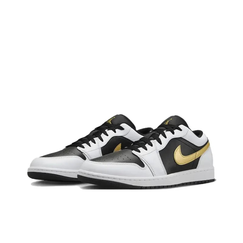 Air Jordan 1 Low "White Metallic Gold"