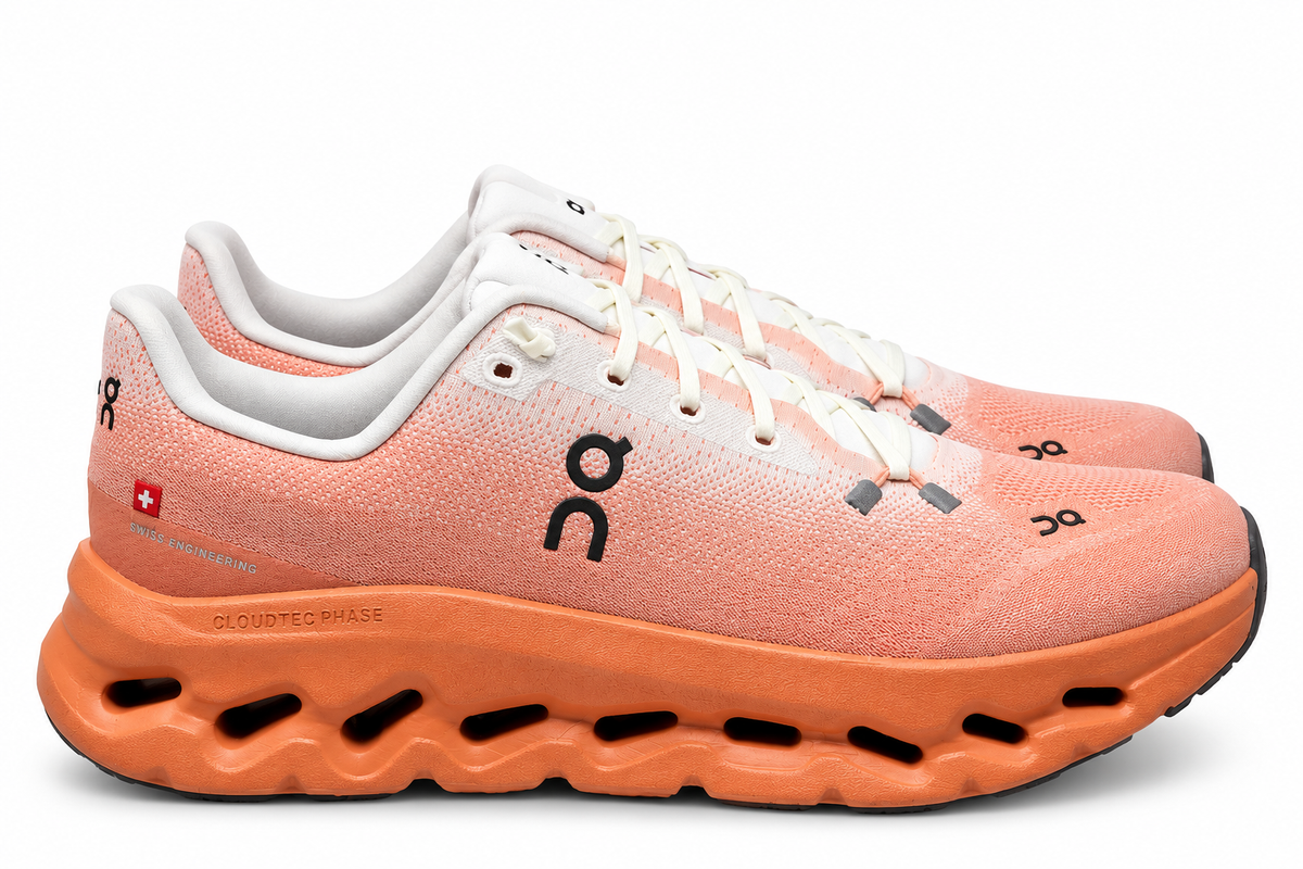 On CloudTec Phase Sneakers – Peach Orange | Lightweight Cushioned Running Shoes