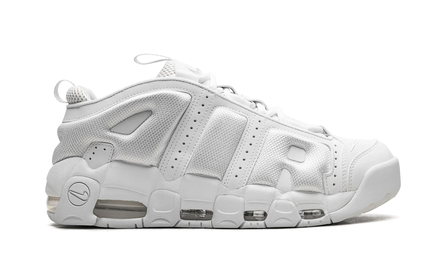 Air More Uptempo Low "triple white"