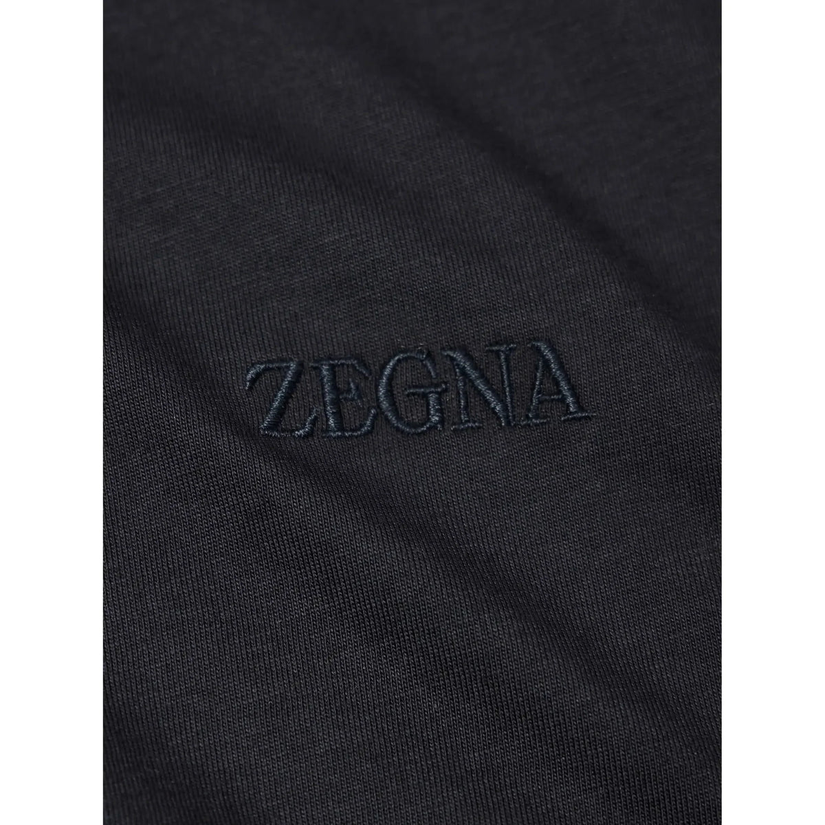 T-Shirt Zegna - Coton - Bleu Marine