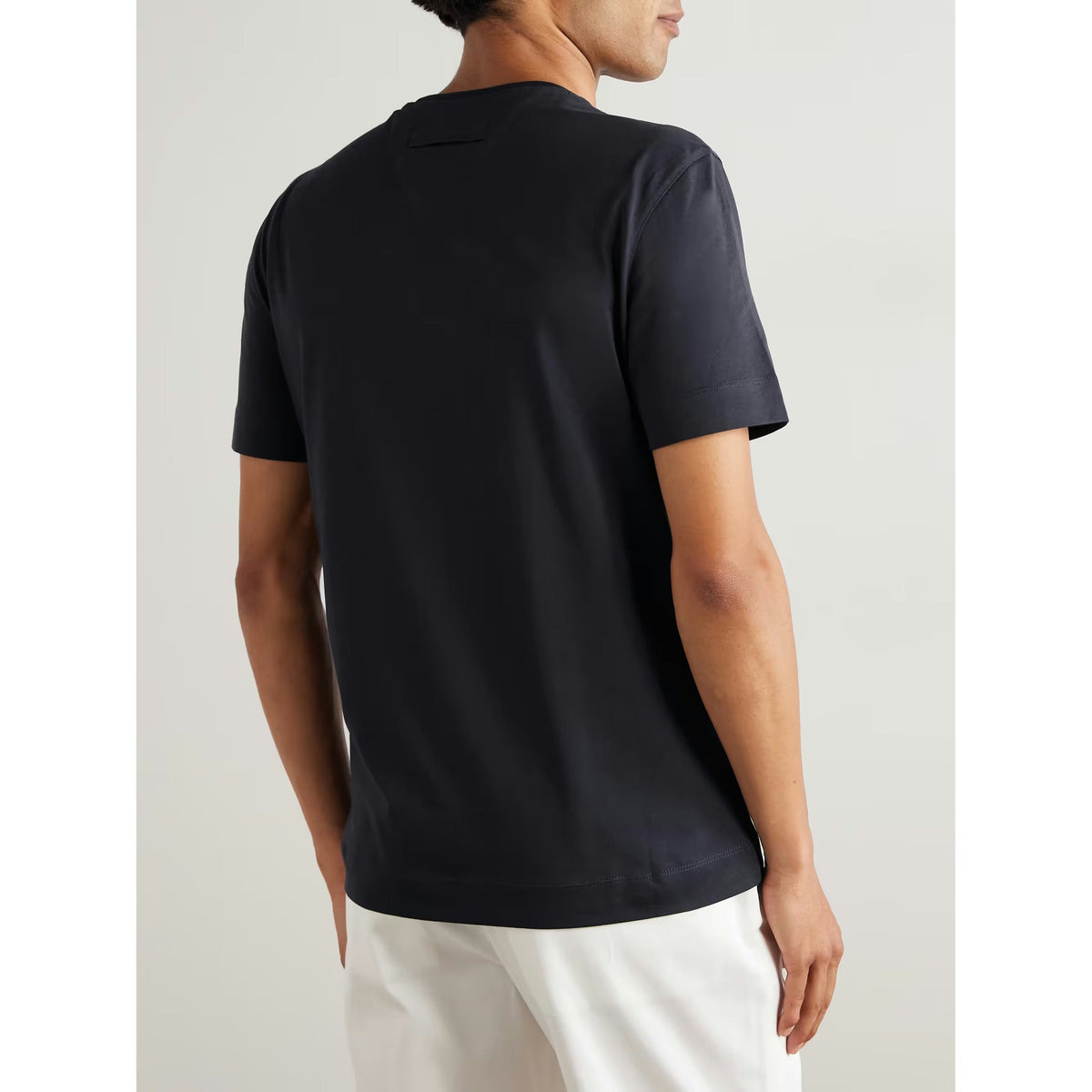 T-Shirt Zegna - Coton - Bleu Marine
