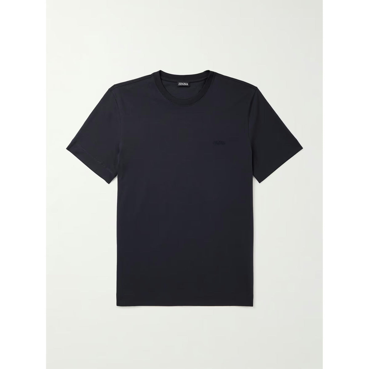 T-Shirt Zegna - Coton - Bleu Marine